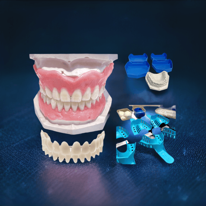 DIY Beginner Smile Kit/ Putty Impression Upper Lower Full Set/ Make Partial Everything You Need - DIY Denture Shop LLC ™