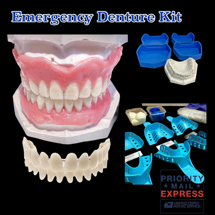 Emergency Full Kit DIY Denture Make at Home Smile Kit Express Shipping 1 - 2 Day - DIY Denture Shop LLC ™