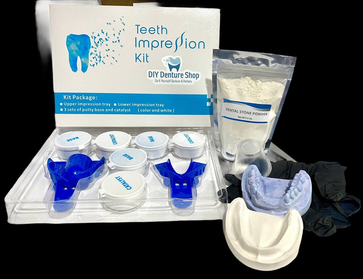 Putty Dental Impression Kit & Dental Stone Powder Mold Cast - DIY Denture Shop LLC ™